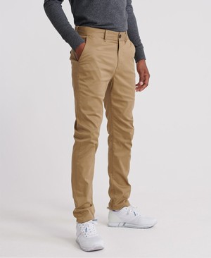 Superdry Edit Slim Flex Chino Férfi Nadrág Bézs | PLMYX9254